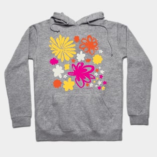 Cute Flowers - retro fun floral illustration Hoodie